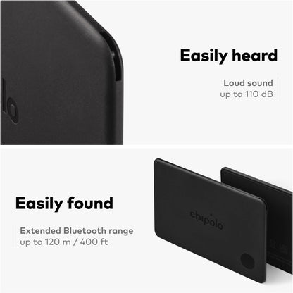 Chipolo CARD – Rechargeable Wallet Tracker Card, Bluetooth Tracker, Item Locator, Passport Finder Compatible with Apple Find My or Find Hub with Call Your Phone & Out of Range Alerts
