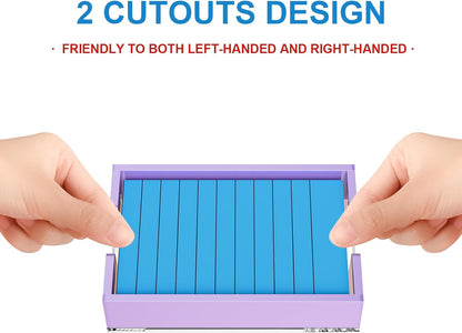 WINFFOR Acrylic Notepad Holder Dispenser - 4x6 in Sticky Note Memo Holder Self-Stick Note Pad Organizer (W/O Pads) Office Desk Accessories School Supplies, Crystal Clear