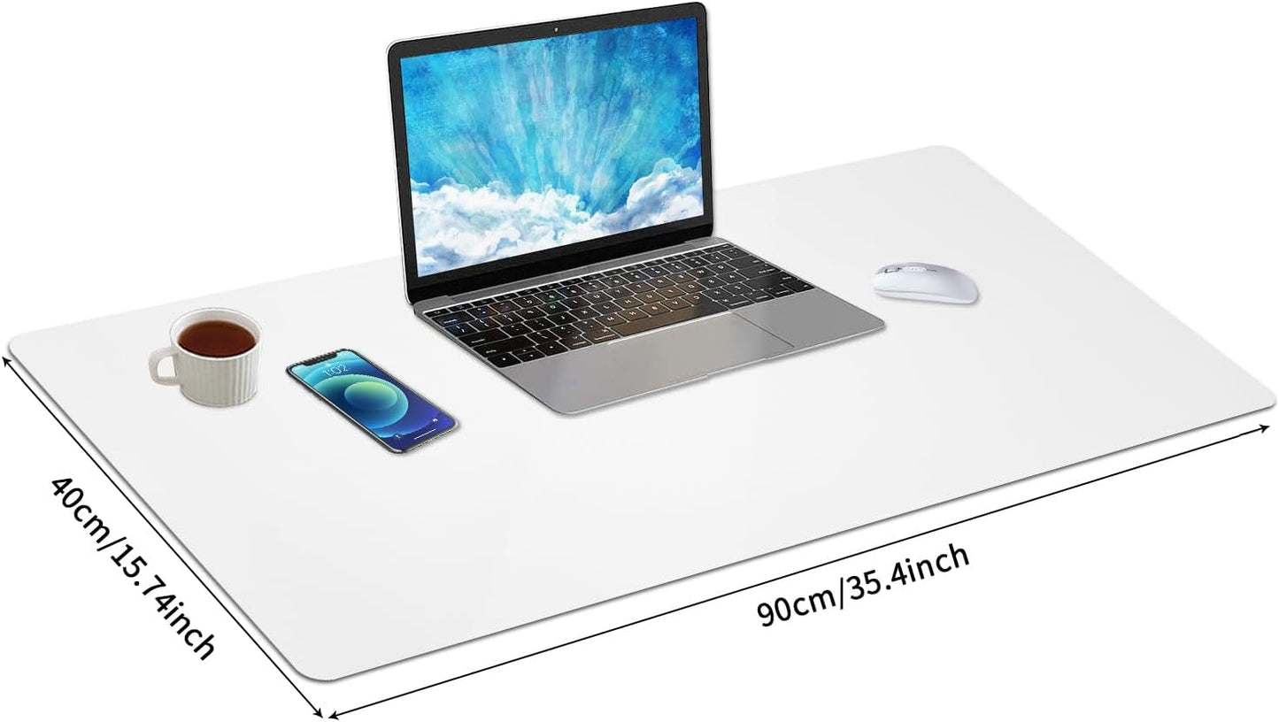 Bloss Leather Desk Pad and Keyboard Wrist Rest, Large Mouse Pad + Keyboard Pad+Mouse Wrist Support, Non-Slip Desk Mat Protector for Office, Home(31.5×15.7 Inches,Beige) - Colors B