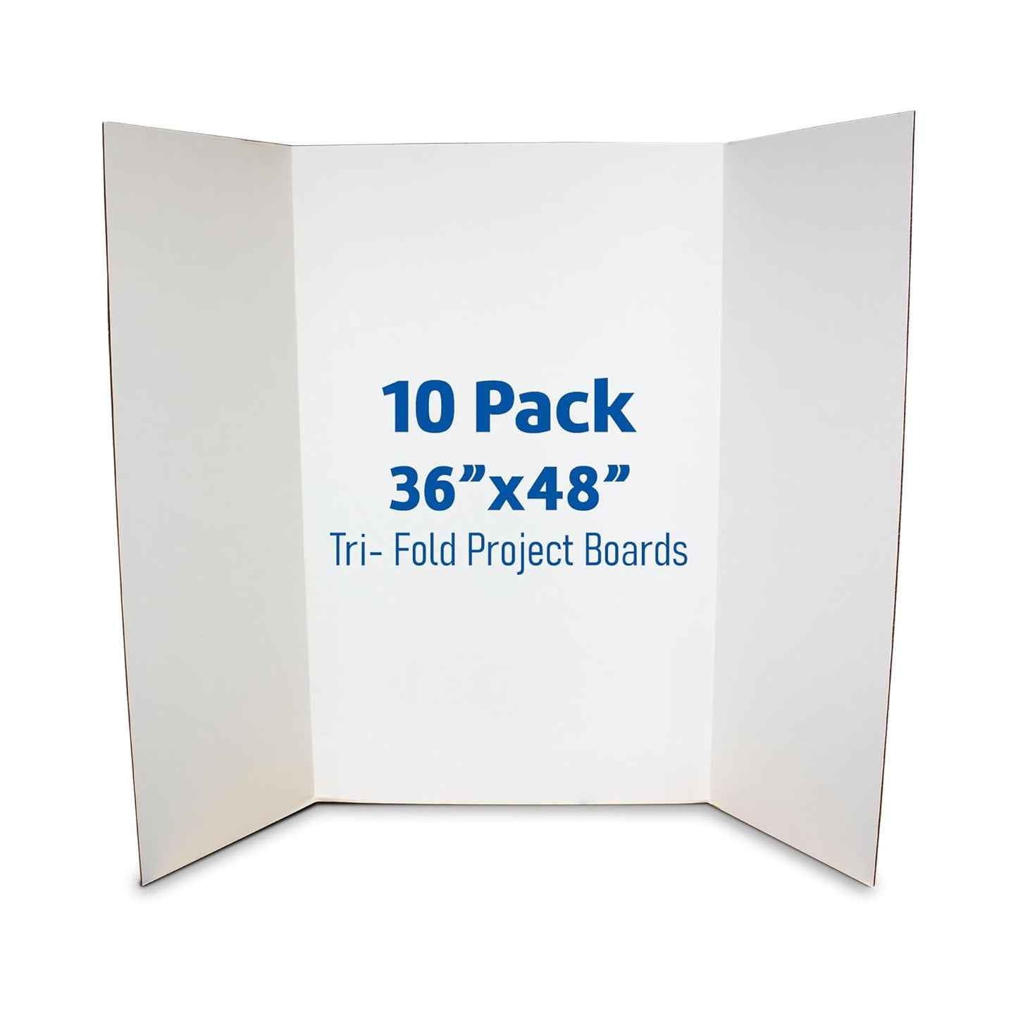 Flipside Products 36” x 48” Project Boards for Presentations, Science Fair, School Projects, Event Displays and Trifold Picture Board, Proudly Made in USA - Black - 4 Pack