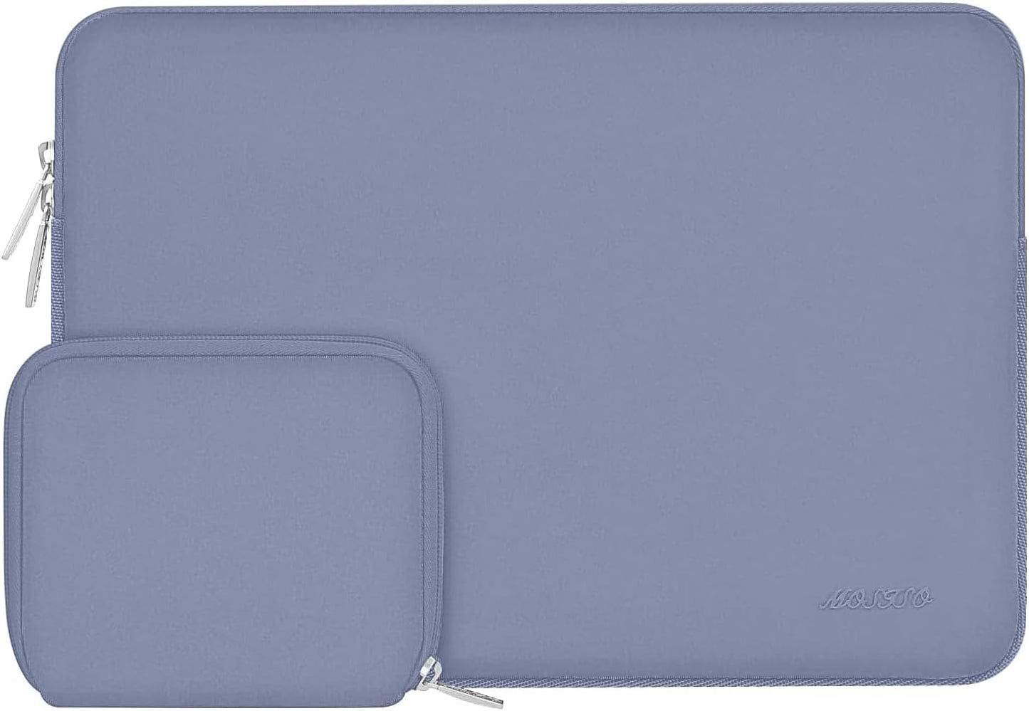 MOSISO Laptop Case 13.3 inch, 13-13.3 inch Laptop Sleeve Bag Compatible with MacBook Air/Pro 13/Pro 14 M5 M4 M3 M2 M1, HP Dell ASUS Lenovo, Neoprene Computer Sleeve Bag with Small Case, Baby Pink - Colors B