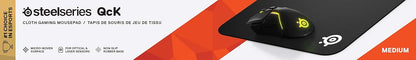 SteelSeries QcK Gaming Mouse Pad - XXL Cloth - Peak Tracking and Stability - Esports Mousepad - Never-Slip - Full Desk Coverage