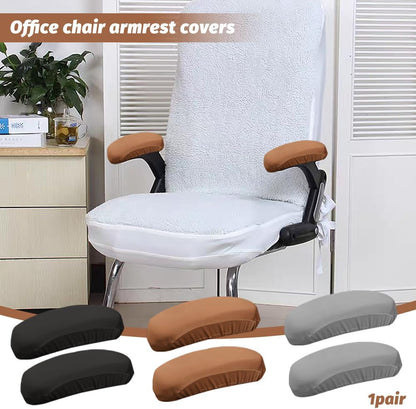 Kakalote Office Chair Armrest Covers, 1pair Stretchable Stretch Computer Chair Slipcover Desk Chairs Arm Cover for Office, Desk, Gaming Chairs (Black)