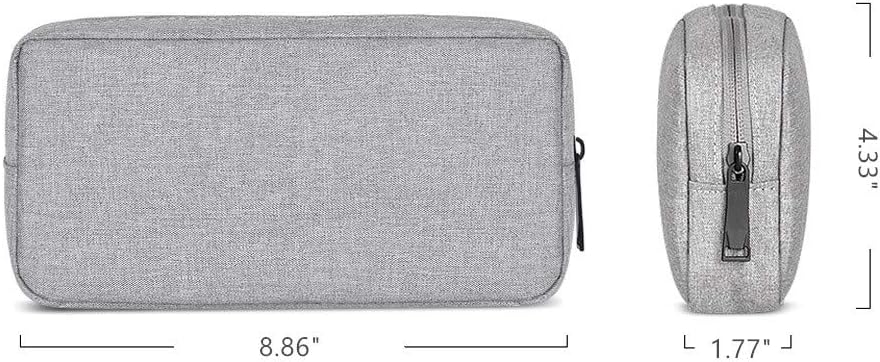 Universal Electronics/Accessories Soft Carrying Case Bag, Durable & Light-weight,Suitable for Out-going, Business, Travel and Cosmetics Kit (Small-Black)