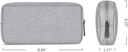 Universal Electronics/Accessories Soft Carrying Case Bag, Durable & Light-weight,Suitable for Out-going, Business, Travel and Cosmetics Kit (Small-Black)