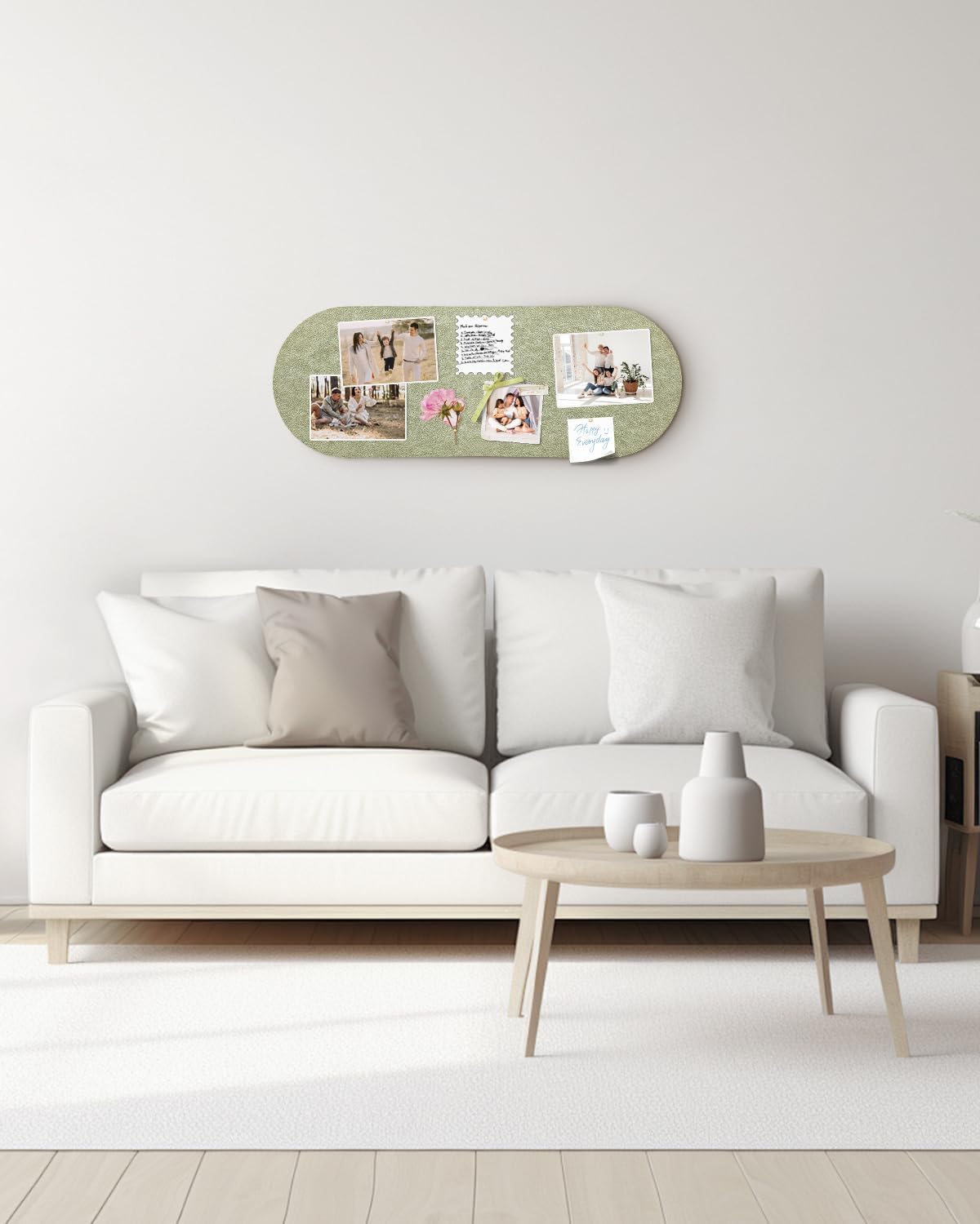 Arched Felt Bulletin Board, Cork Board Alternative for Wall, 10.6in x 14.6in Self-Adhesive Pin Board, 0.35" Thick 2 Pack for Home Office Decor (Camel-2727-2p)