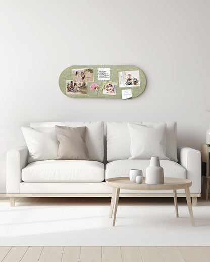 Arched Felt Bulletin Board, Cork Board Alternative for Wall, 10.6in x 14.6in Self-Adhesive Pin Board, 0.35" Thick 2 Pack for Home Office Decor (Camel-2727-2p)