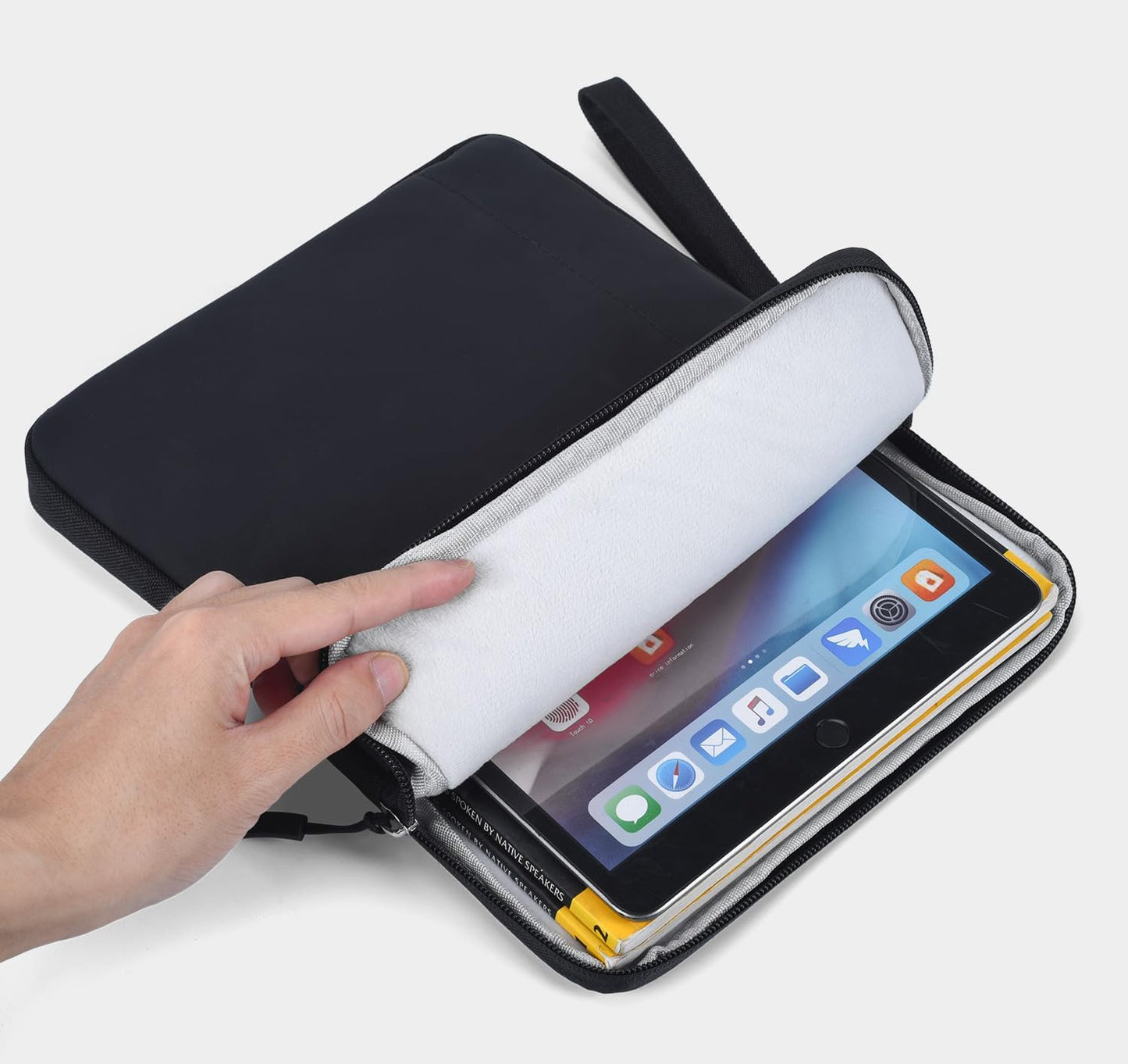 CAAORDKSO 9-11 Inch Tablet Sleeve Case, Tablet Bag Carrying Travel Pouch for iPad 11-inch A16 2025, 11 inch iPad Air M3 M2 / Pro M4, 10.2 10.9" iPad, Galaxy Tab S8/S9 11"/ Galaxy Tab A9+ Bag, Purple
