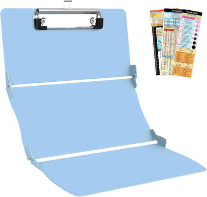 Clipboard Foldable Without Edition Cheat Sheets Aluminum 3 Layers Foldable Clipboards Pocket Size Profile Clip Clipboards Notepad for Students, Nurses,Contractor Trucker Driver