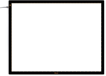 Daylight Wafer 3 Light Pad (A2+) Dimmable with Memory Function, Perfect for Tracing, Sketching, Scrapbooking and Other Craft Projects,18X23.5 inches, Black
