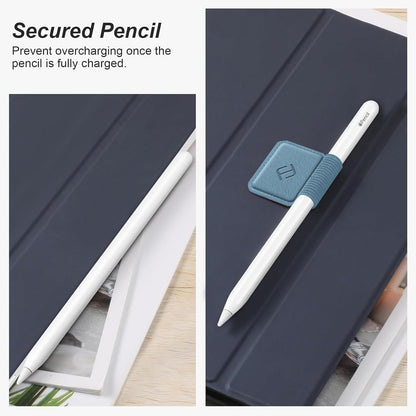 Fintie 4 Pack Pen Loop Holder for Apple Pencil Pro, Apple Pencil (USB-C / 1st / 2nd Generation) and Stylus Pens, Elastic Adhesive Leather Sleeve Attached to Cases, Black