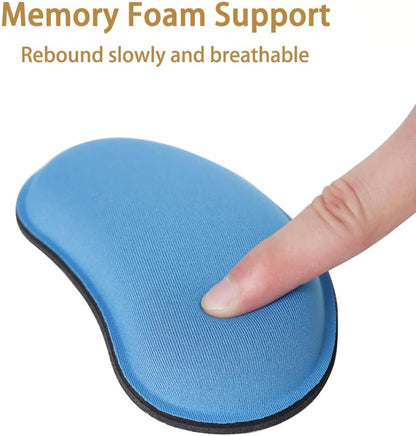 MXCOIRTP Wrist Rest for Mouse, Ergonomic Memory Foam Wrist Cushion Support Pad, Mouse Wrist Pad with Non-Slip Base for Typing Pain Relief, Office, Home, Gaming, Computer, Black