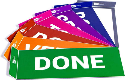 PATboard Scrum Board and Kanban Board COLUMNcards Magnetic - Set of 7 Column Cards (BCKLG, Sprint, to DO, Doing, Verify, Done, and Blank)