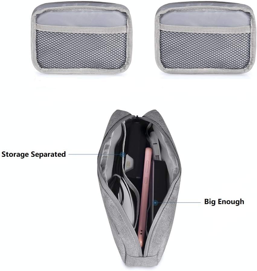 Universal Electronics/Accessories Soft Carrying Case Bag, Durable & Light-weight,Suitable for Out-going, Business, Travel and Cosmetics Kit (Small-Black)