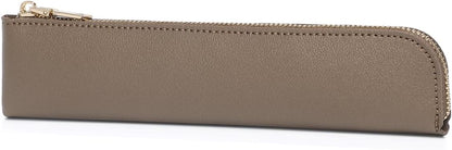 Canvas Pencil Case Small Pencil Pouch Slim Lightweight Pen Case Holder Cute Zipper Bag for School Office