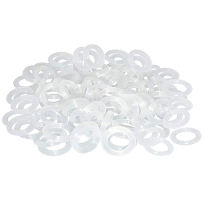 120Pcs Clear Rubber O-Ring Keyboard, O-Rings Keycaps, Switch Dampeners Keycap, for Cherry MX Key Switch Keyboards Dampers,White
