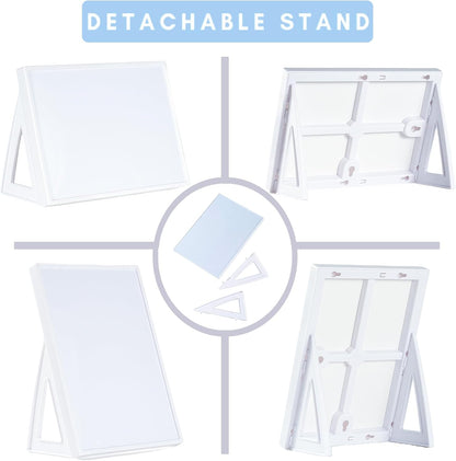 Desktop Dry Erase Board, Small Whiteboard with Stand, A5 Size 8.3 x 5.8 Inches with A Dry Erase Marker, Detachable Stand & to Do List Card (A5)