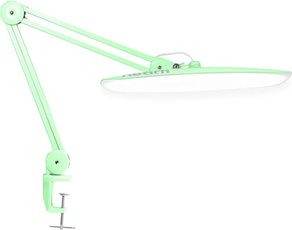 Neatfi XL 2200 Lumens 24W LED Desk Lamp – Shadow-Free Task Lighting | 4-Level Dimming | Home Office & Crafts Use | 20-Inch Wide Head (White, Non-CCT with Clamp)