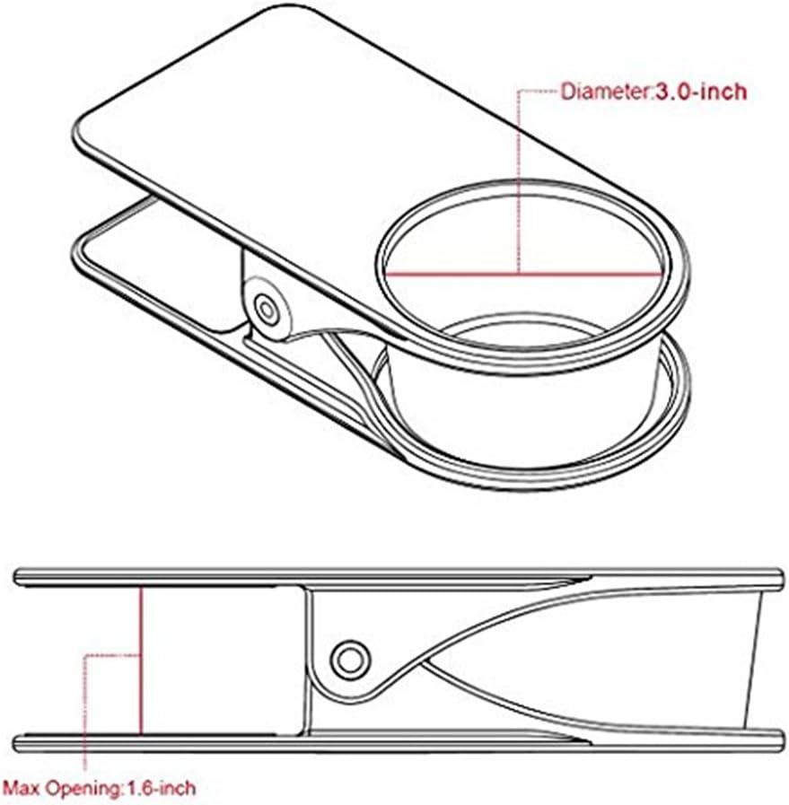 Drink Cup Holder Clip Home Office Table Desk Side Huge Clip Water Drink Beverage Soda Coffee Mug Holder Cup Saucer Clip Design