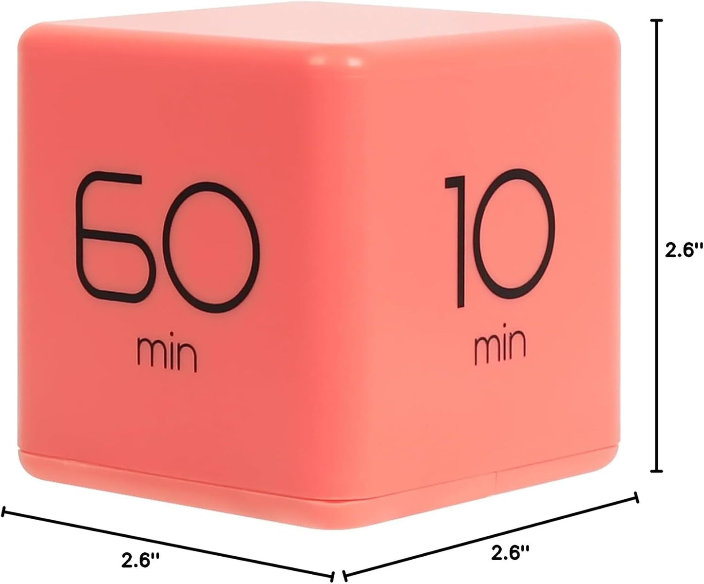 mooas Cube Timer (Mint), Flip Timer Productivity Timer, Time Management, Block Timer Kids Cube Timer Kitchen Timer Desk Timer for Studying Workout Classroom 1, 3, 5, 10 min Timer Setting