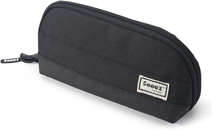 Sooez Wide-Opening Pencil Pen Case, Lightweight & Spacious Pencil Bag Pouch Box Organizer, Aesthetic Supply with Triangular Design for Adults, Grey