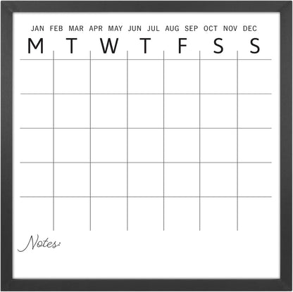 MCS Dry Erase Weekly Planner 11x24 Walnut Framed Calander Whiteboard for Wall, Plan Your Week with Family Weekly Planner for Dinners, Sports, Events & More