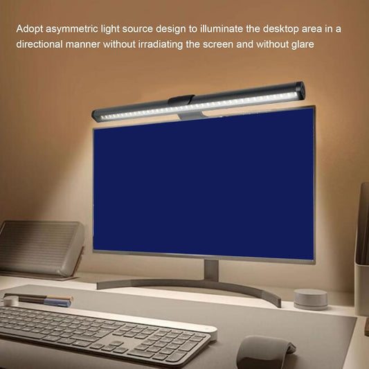 Monitor Light Bar, Eye Care USB Reading Mnitor Lamp, Anti Glare Computer Screen Lights with 3 Color Temperature Dimmable Desk Lamp for Home Office Working