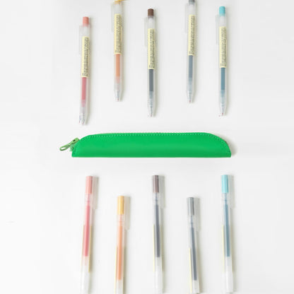 Pencil Case Durable Pencil Pouch for Pens School Featuring Oxford Lap Design (Khaki,Oxford)