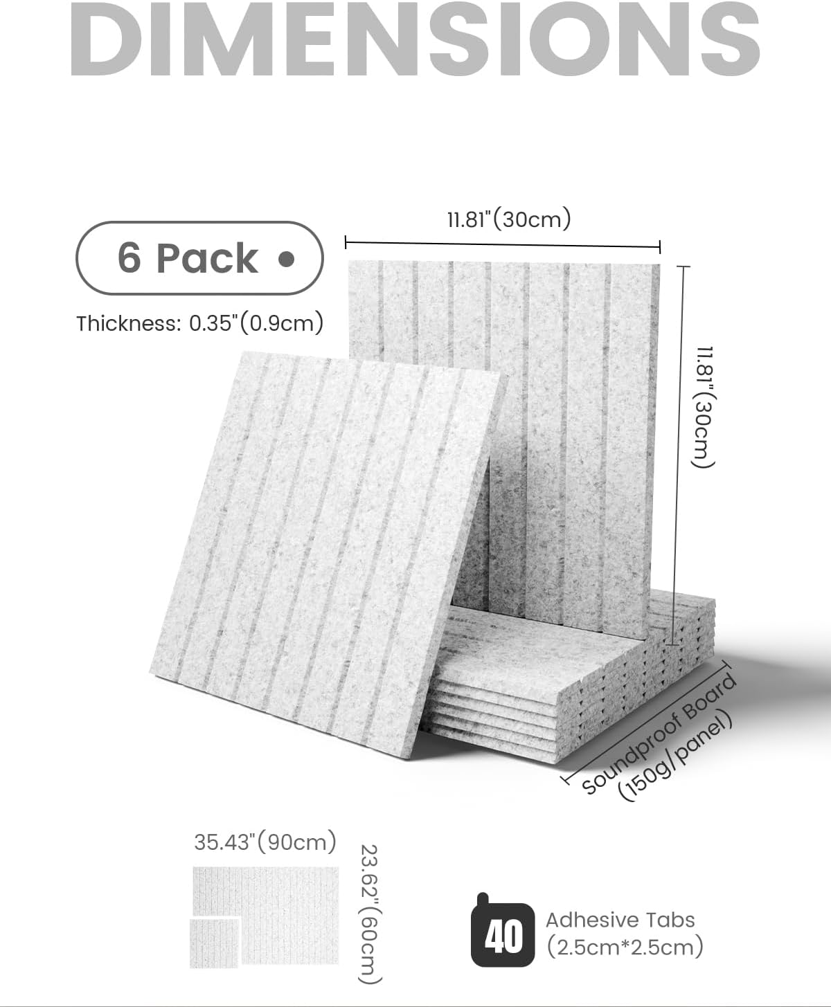 Fluxynara Large Felt Bulletin Board 48" x 36" Cork Board Alternative-12 Pack with 70 Safe Removable Adhesive Tabs, Cork Boards for Walls Cork Board for Home Office Classroom Pin Board (Oatmeal)