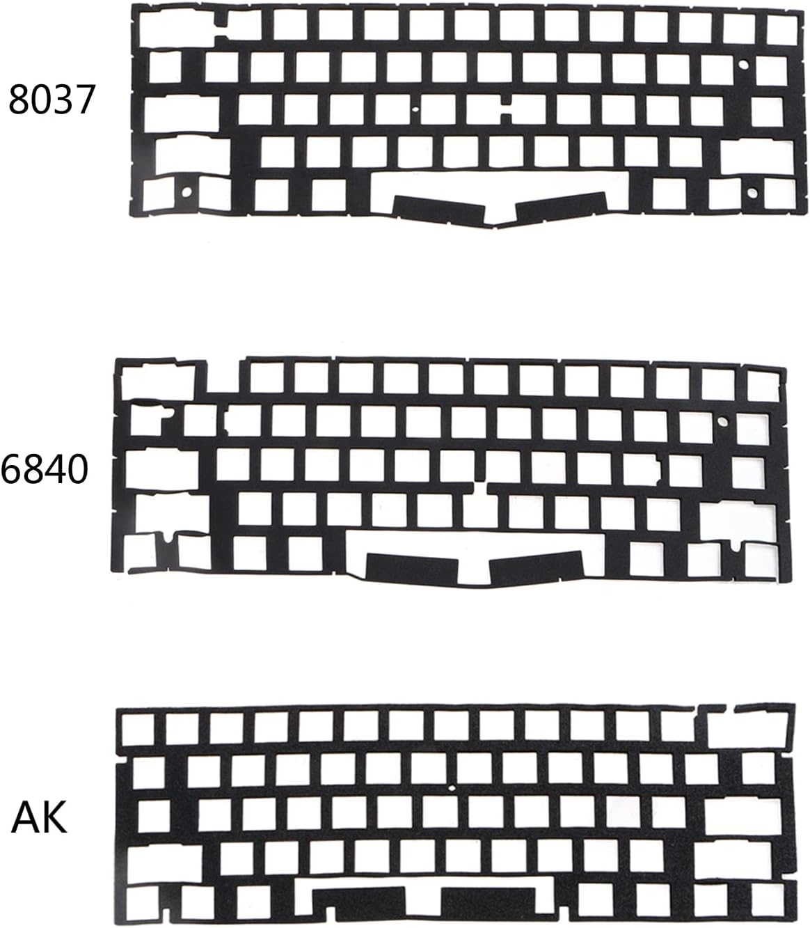 Switch Sound Dampeners Sheet Soft Landing Pads Foam Sponge Machenical Keyboard Pads (61 Layout 2Pieces) Pads