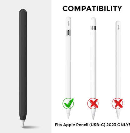 AhaStyle Silicone Case for Apple Pencil (USB-C) 2023 Ultra Thin Proteative Cover Skin Apple Pencil Sleeve Anti-Slip Grip Compatible with Apple Pencil USB C (Lavender)