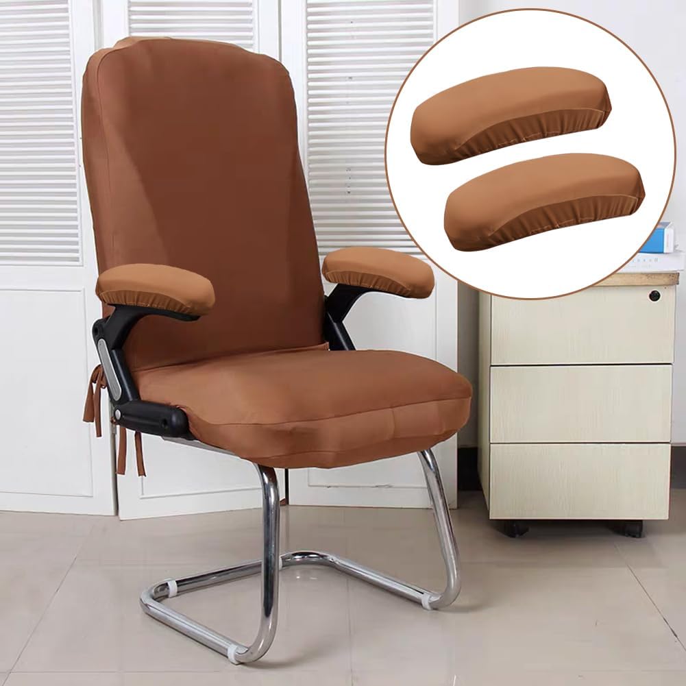Kakalote Office Chair Armrest Covers, 1pair Stretchable Stretch Computer Chair Slipcover Desk Chairs Arm Cover for Office, Desk, Gaming Chairs (Black)
