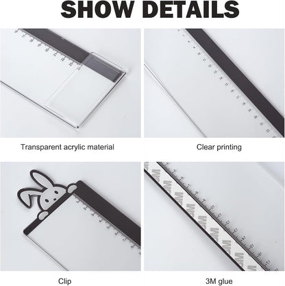 Office Desk Accessories 2pcs Multifunction Computer Monitor Memo Board - Transparent Computer Side Panel Memo Creative Monitor Side Panel Suitable for Office Home Desktop