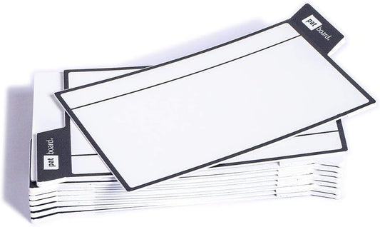 PATboard Scrum Board and Kanban Board - 16 Task Cards Medium - with nanocups® for Glass - Blue