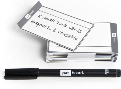 PATboard Scrum Board and Kanban Board - Magnetic Task Cards - S (Small) - Set of 16 - Orange