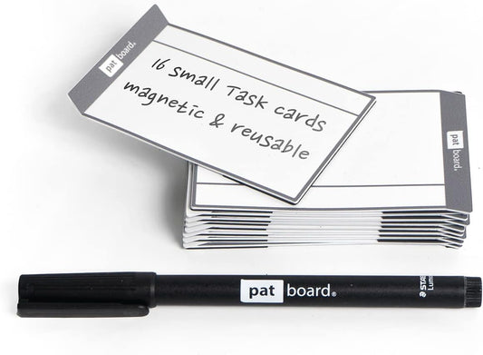 PATboard Scrum Board and Kanban Board - Magnetic Task Cards - S (Small) - Set of 16 - Orange