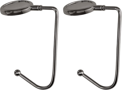 kwmobile Purse Hook for Table - Set of 2 Purse Holder - Handbag Hanger - Portable Bag Holder - Bag Hooks for Desk - Table Hook Gold