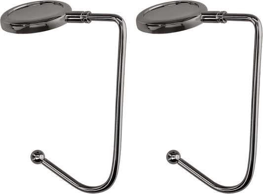 kwmobile Purse Hook for Table - Set of 2 Purse Holder - Handbag Hanger - Portable Bag Holder - Bag Hooks for Desk - Table Hook Gold