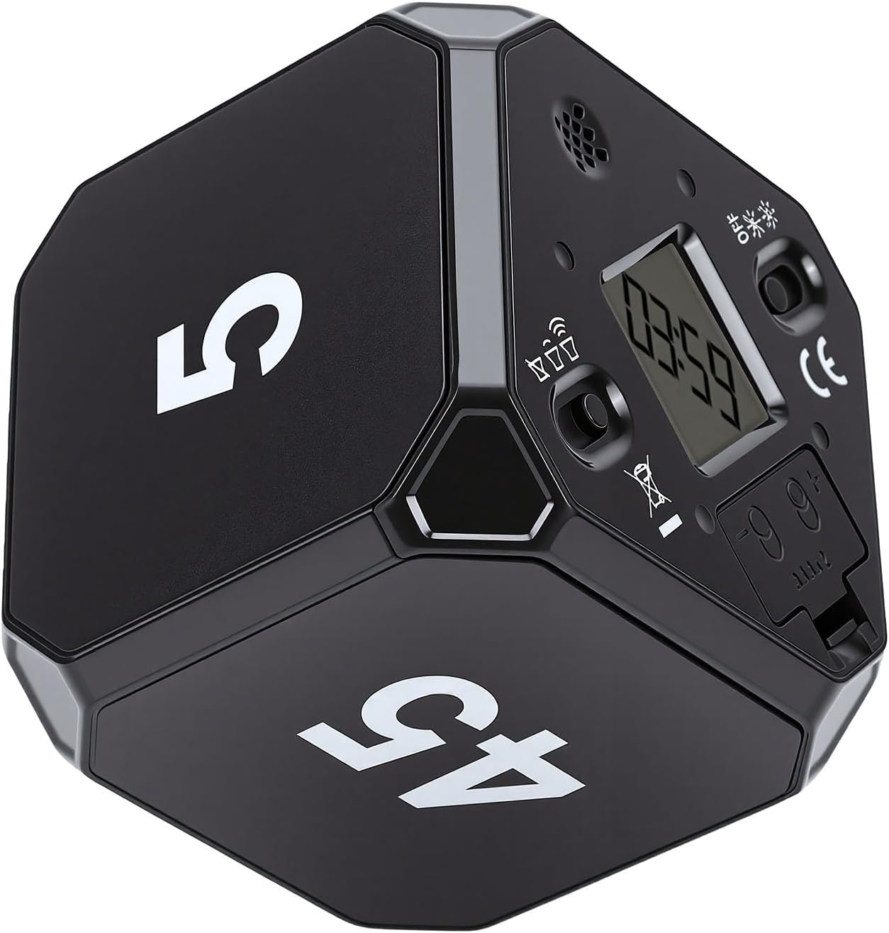 Silent Desk Study Timer Efficient Cube Shape Time Management Tool for Study Work Office