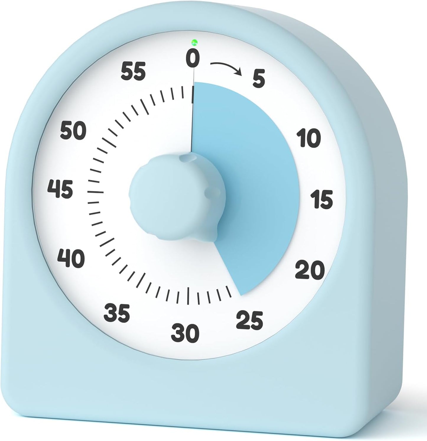 LIORQUE Visual Timer for Kids with Pause Function,Timer for Kids and Adults, Protective Case, Silent Time Management Tool, 60-Minute Countdown for Classroom, Office, Meetings, Study, Kitchen(Rainbow)