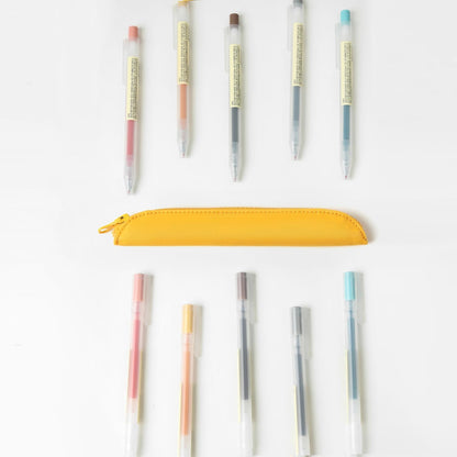 Pencil Case Durable Pencil Pouch for Pens School Featuring Oxford Lap Design (Khaki,Oxford)