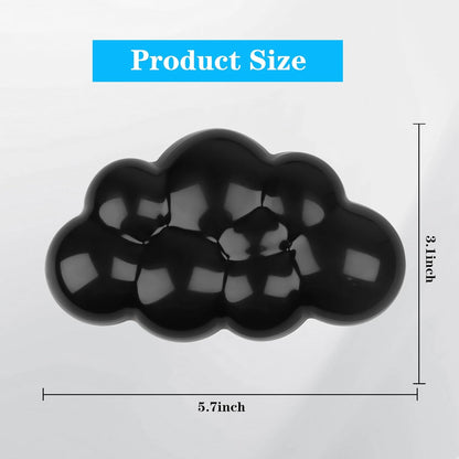 Gel Cloud Keyboard and Mouse Wrist Rest, Cute Wrist Support and Arm Support Keyboard Rest for Keyboard and Mouse Typing Pain Relief，Suitable for Office/Computer/Laptop/Gaming（White）