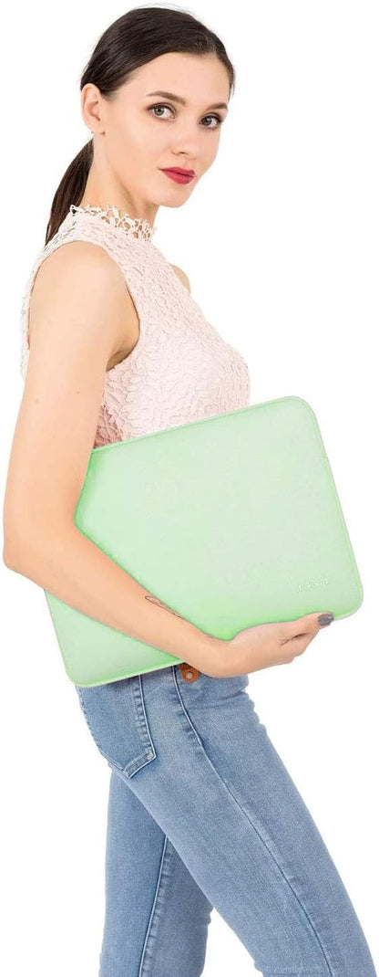 MOSISO Laptop Case 13.3 inch, 13-13.3 inch Laptop Sleeve Bag Compatible with MacBook Air/Pro 13/Pro 14 M5 M4 M3 M2 M1, HP Dell ASUS Lenovo, Neoprene Computer Sleeve Bag with Small Case, Baby Pink - Colors B