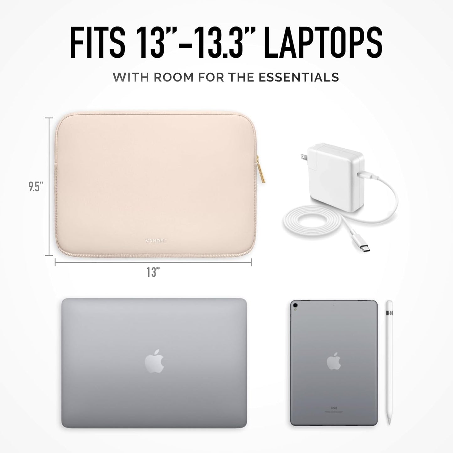 Vandel Slim MacBook Pro 16 Inch Laptop Sleeve, 15.6-16 inch Laptop Case, Protective MacBook Case Sleeve, Dell XPS 16 Cover 15.6 in, HP 15-fc, Lenovo IdeaPad 15, Mac Book Pouch, Computer Carrying Bag