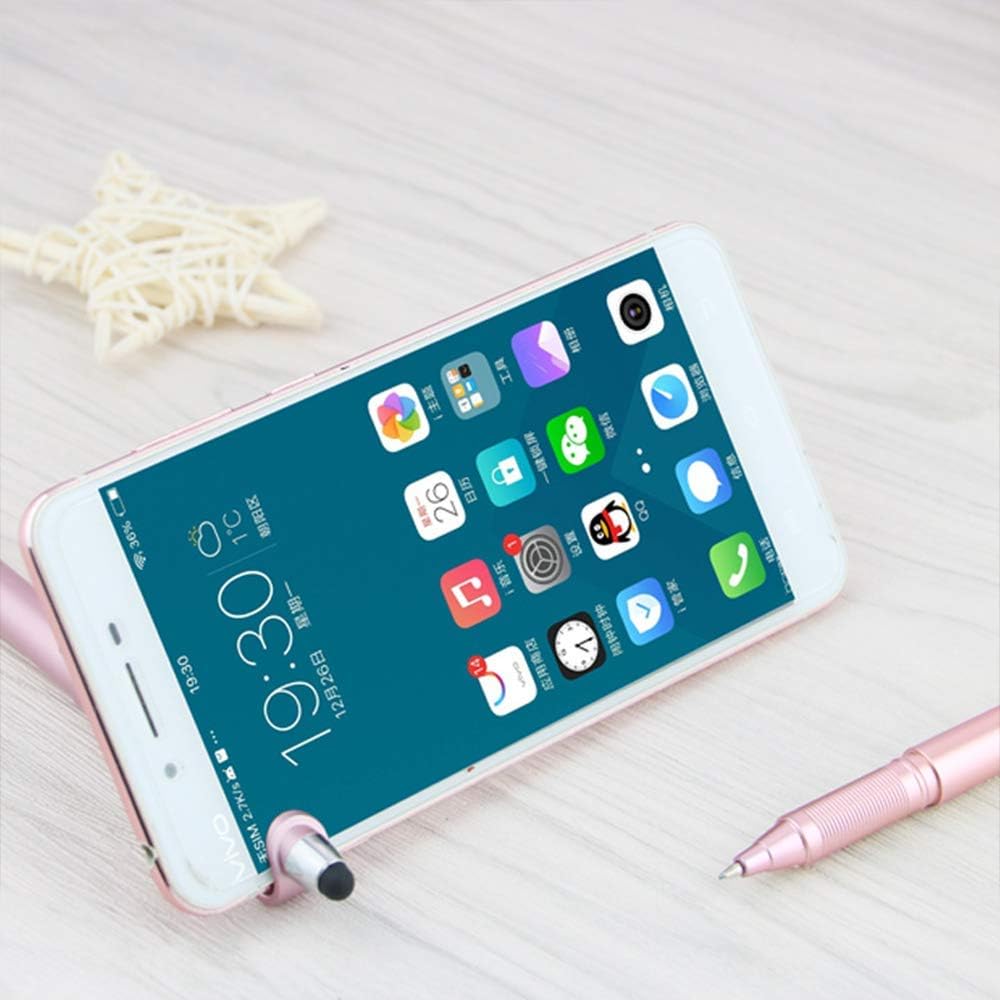 Stylus Pen, SITAKE 12 Pcs Multifunctional 3 in 1 Phone Holder + Capacitive Stylus + Ballpoint Pens, Mobile Phone Stand Stylus Pens for All Touch Screen Device, Phones, Tablet and Computer (Style 2)