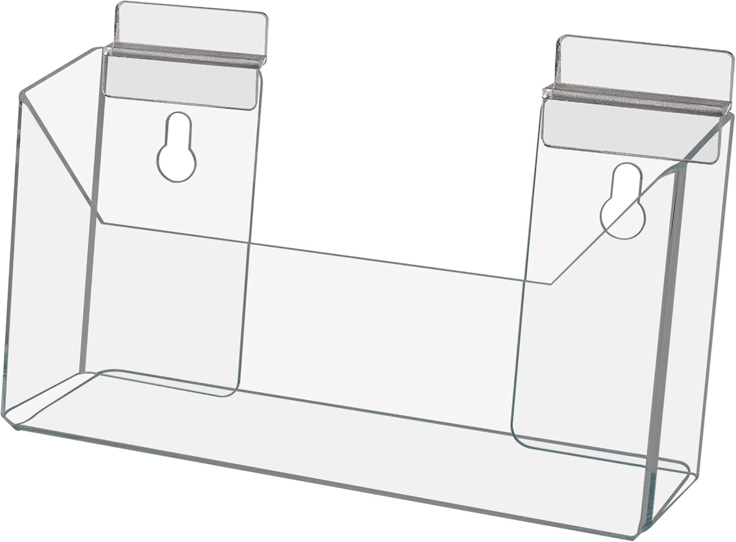 Marketing Holders 6 Pack Suction Cup Brochure Holder Holds 6 Inch Wide Literature Window or Glass Wall Mount Display Indoor Graphic Images Amenity Flyers or Reference Sheet Racks