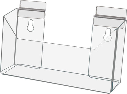 Marketing Holders 6 Pack Suction Cup Brochure Holder Holds 6 Inch Wide Literature Window or Glass Wall Mount Display Indoor Graphic Images Amenity Flyers or Reference Sheet Racks