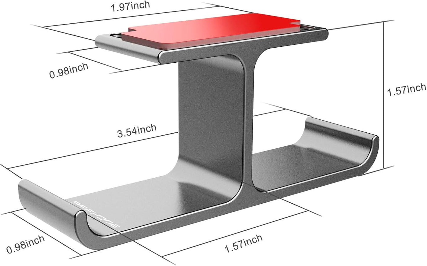 Headphone Hanger Stand Under Desk Hook Aluminum Stick-On Adhesive Dual Headsets Holder Mount PC Gaming Accessories for All Headphones