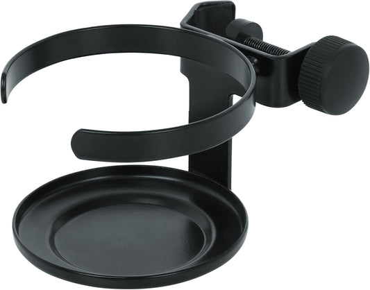 Gator Frameworks Microphone Stand Clamp On Drink Holder Holds Single Beverage, Cup (GFW-SINGLECUP)