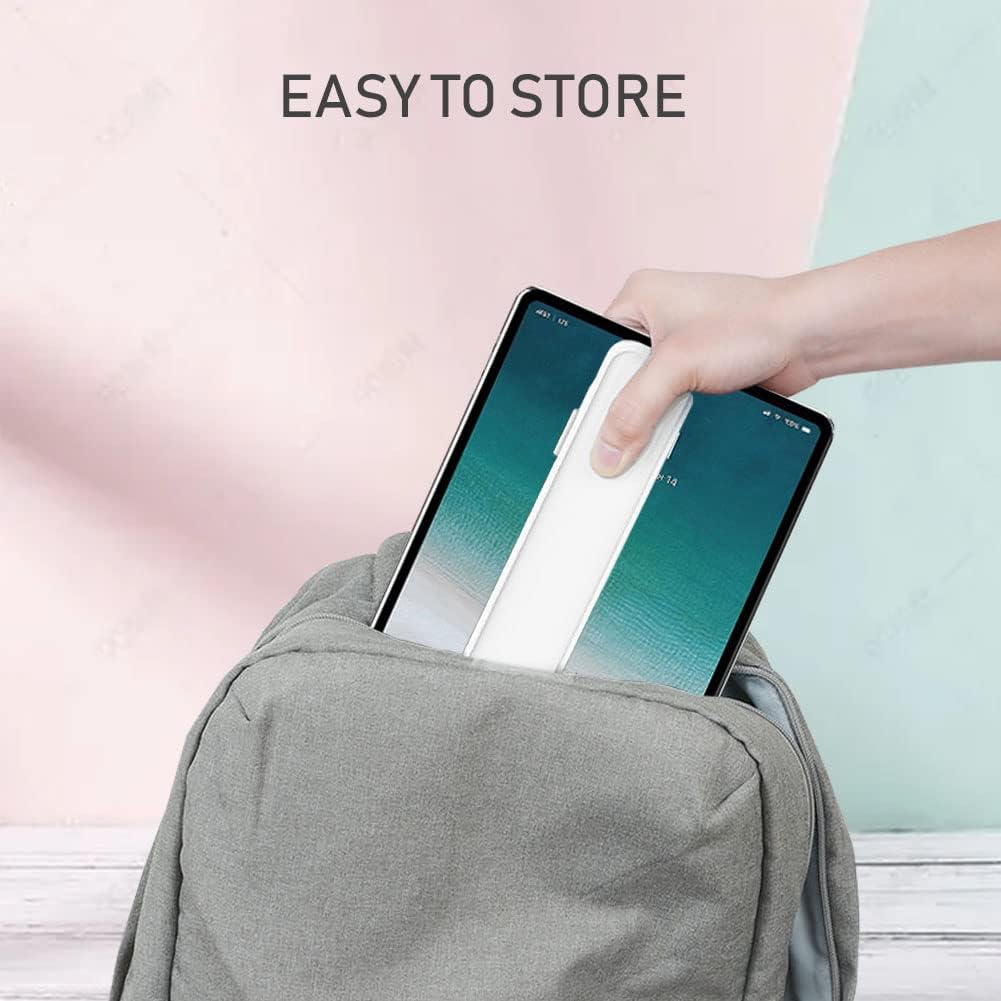 SIXFU Case for Apple Pencil, Storage Case Design for Apple Pen 2nd/ 1st, iPad Pencil Accessories Charging Cable Case for Stylus Pen(White+Pink)